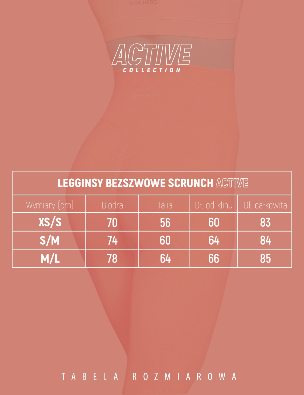 Legginsy Bezszwowe Scrunch Bordo - Gymhero