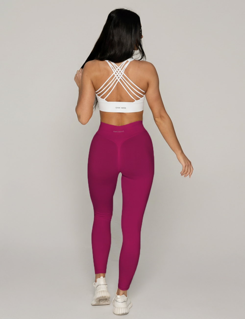 Legginsy bezszwowe Scrunch 2.0 Berry - Gymhero