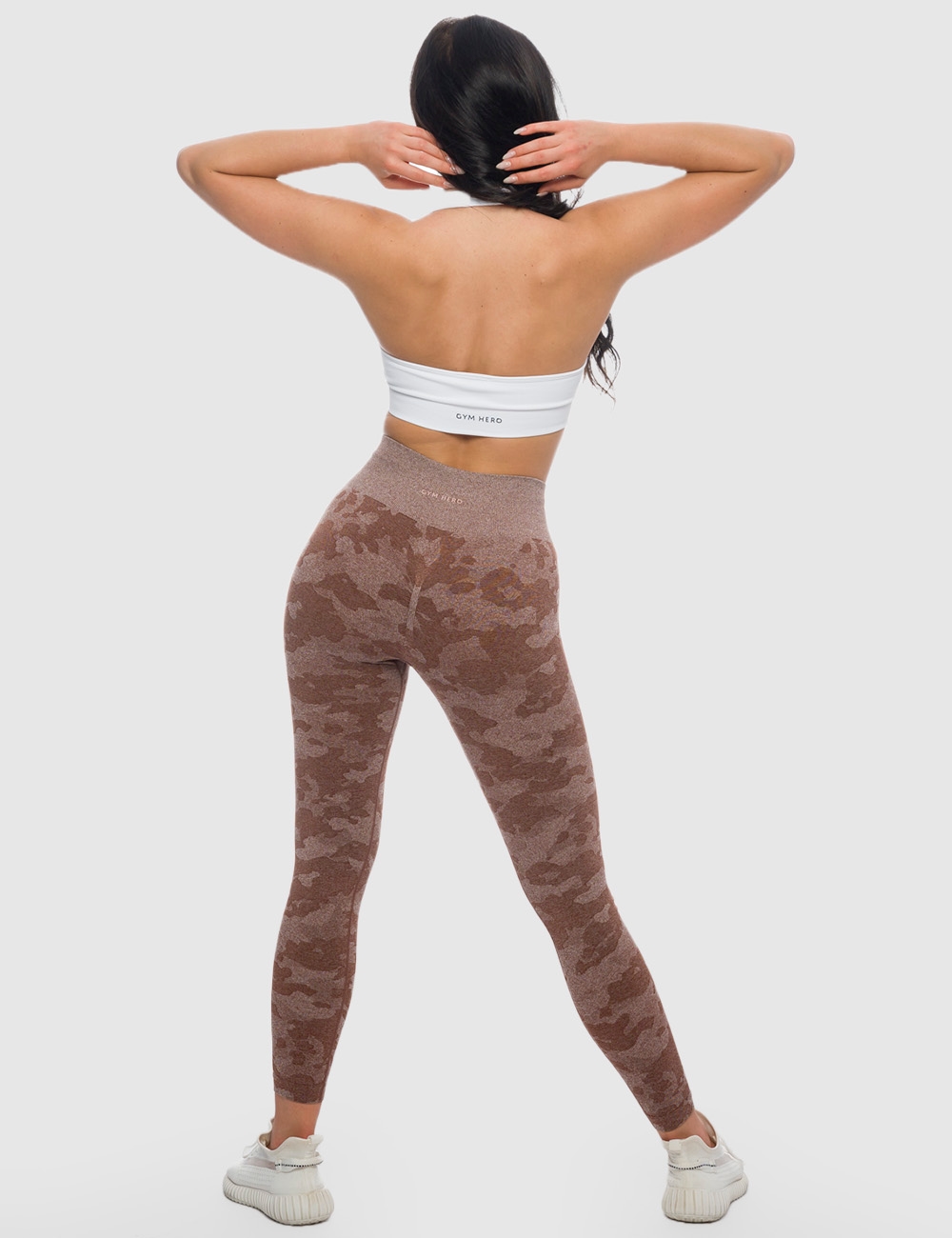 Stanik Sportowy Halter Biały - Gymhero