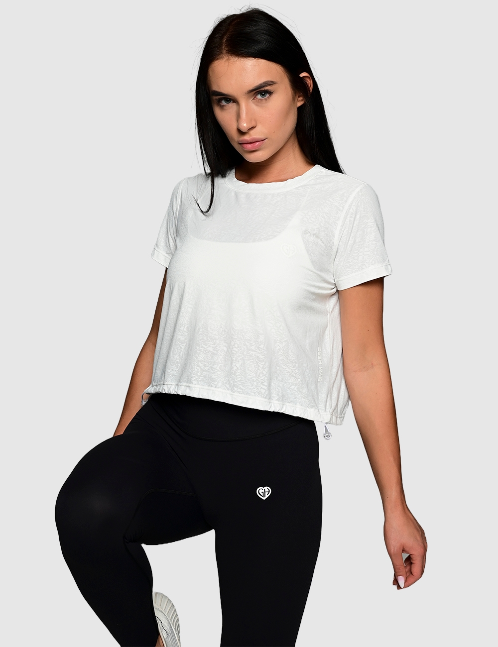 Koszulka Girlish Fit biała - Gymhero