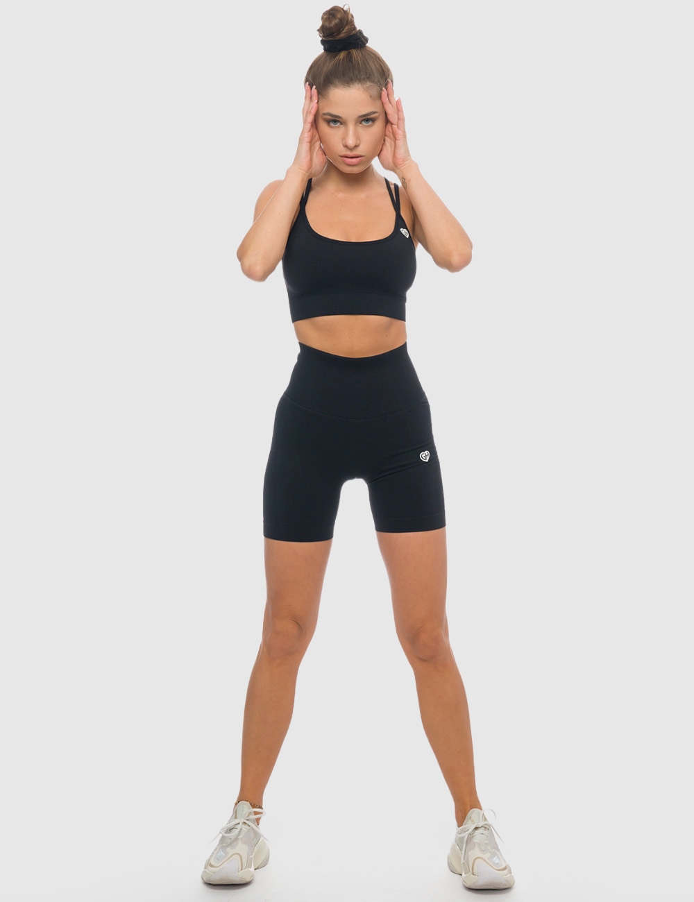 Stanik Sportowe Summer Vibe Czarny - Gymhero