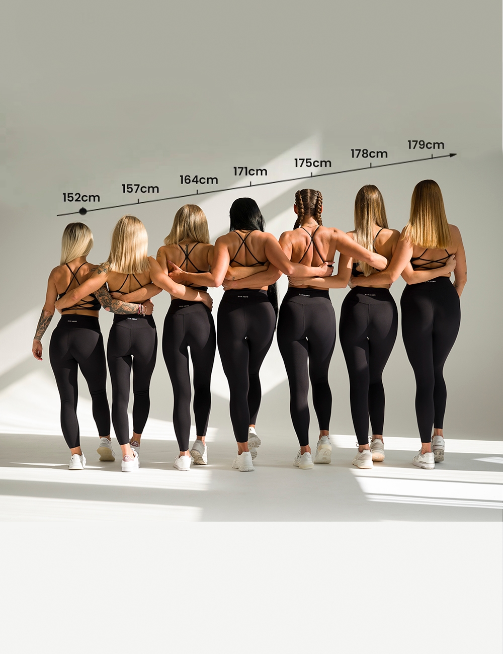 Legginsy sportowe Freedom Czarne - Gymhero