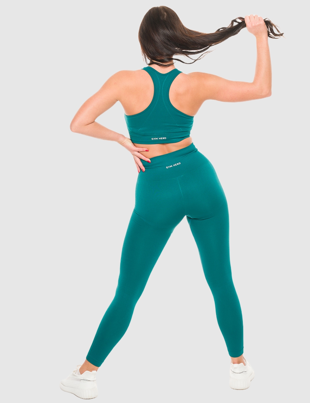 Legginsy Sportowe Balance Butelkowa Zieleń - Gymhero