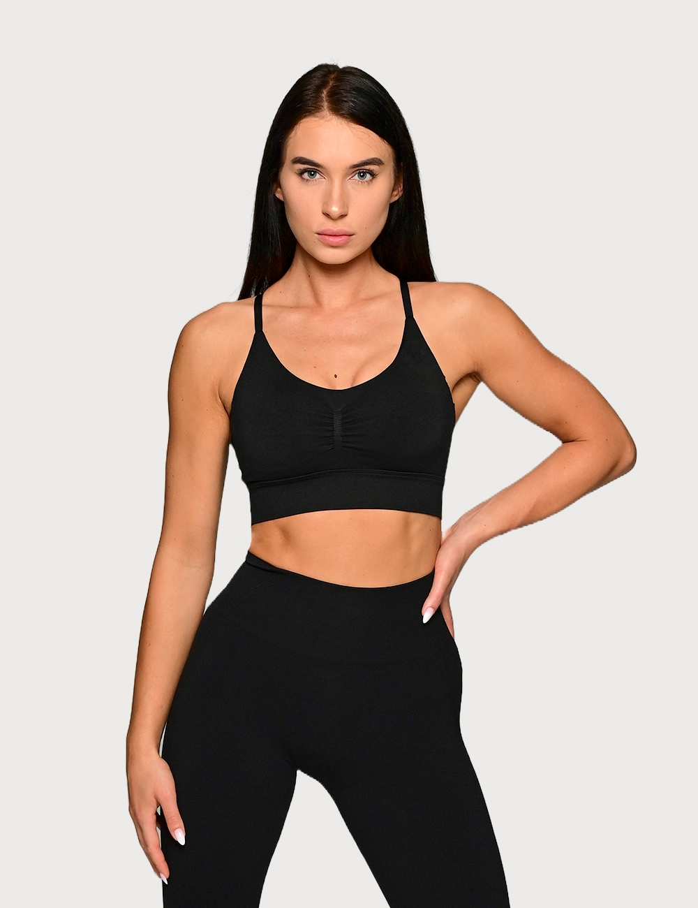 Stanik Sportowy Allure Fit Czarny - Gymhero