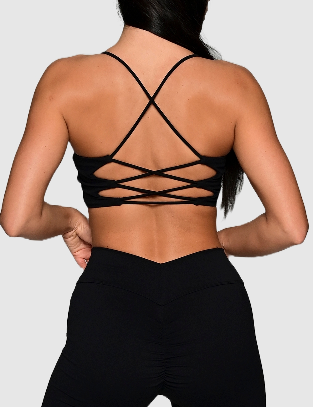 Stanik sportowy CHARM FIT czarny - Gymhero