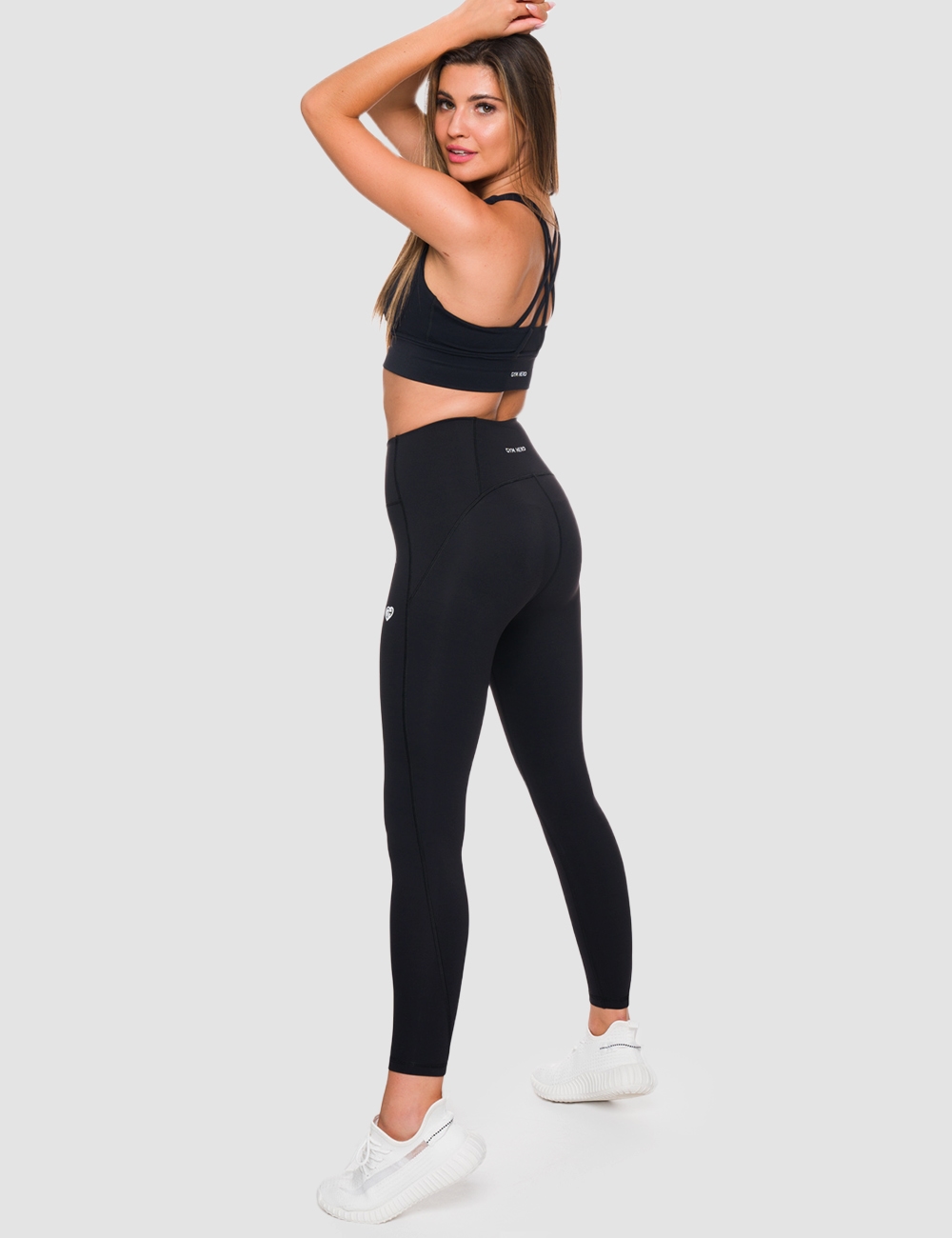 Legginsy sportowe SlimFit czarne - Gymhero