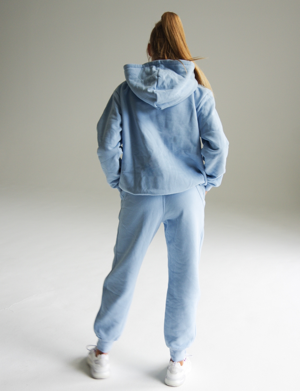 Bluza dresowa z kapturem babyblue - Gymhero