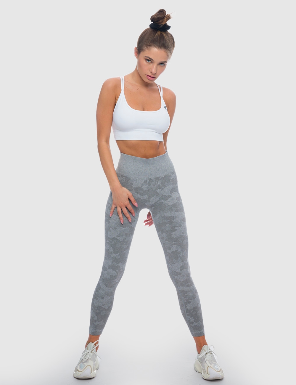 Stanik Sportowy Summer Vibe Biały - Gymhero