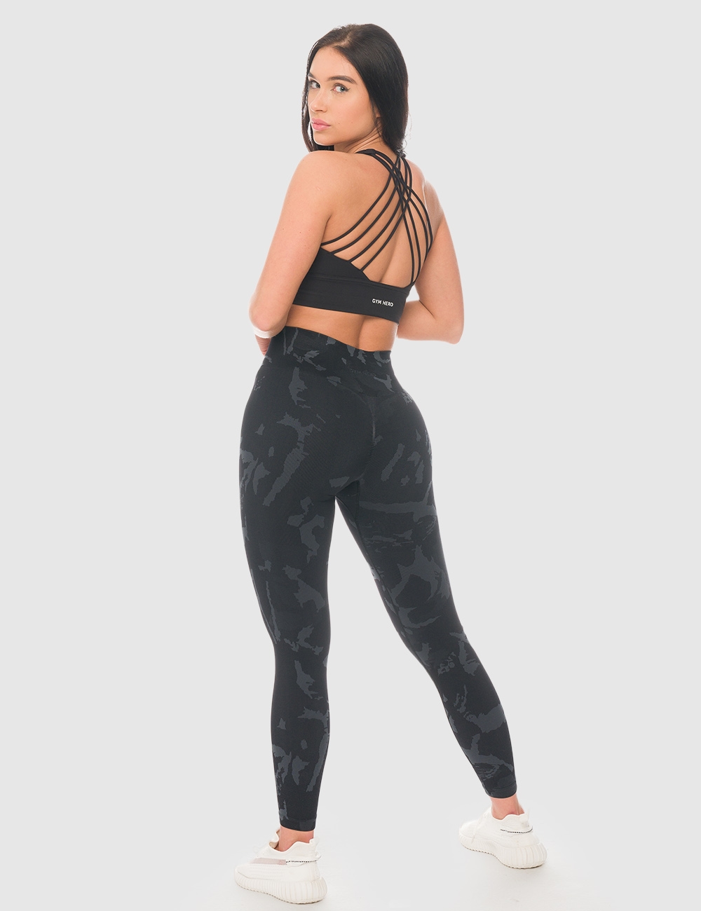 Legginsy sportowe Dots Czarne - Gymhero