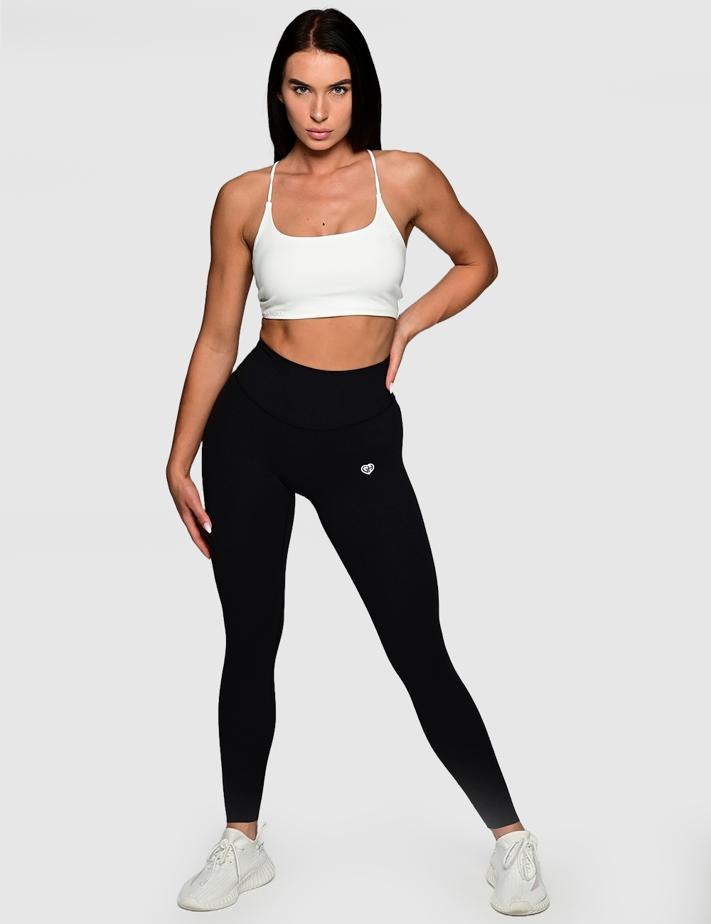 Stanik sportowy CHARM FIT biały - Gymhero