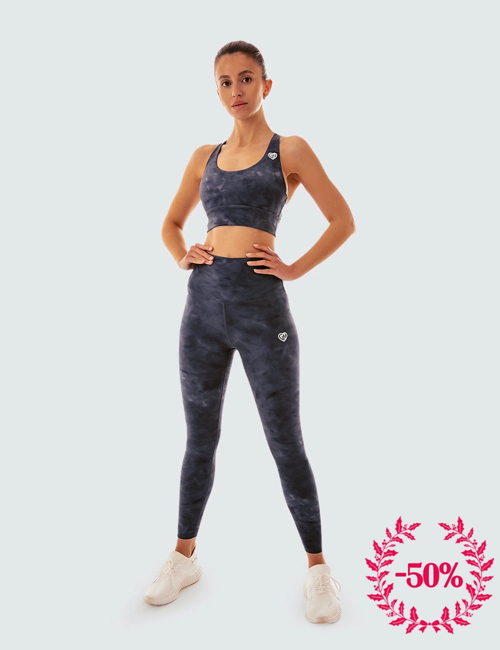 Stanik Sportowy Gym Storm Granatowy - Gymhero