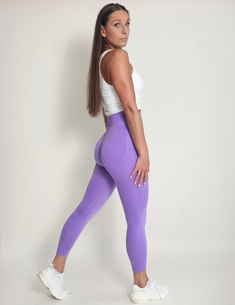 Legginsy Bezszwowe Pure Scrunch Lila - Gymhero