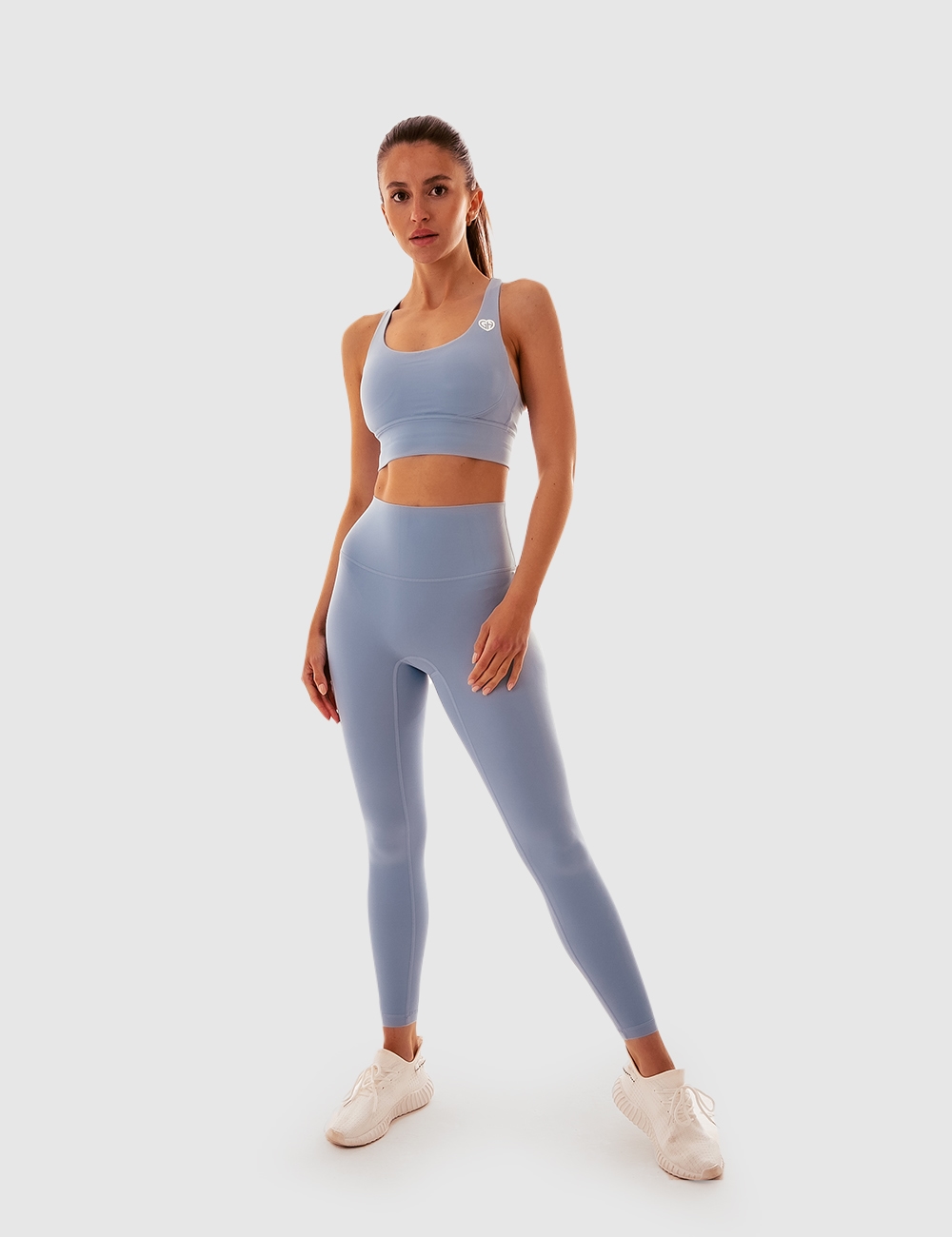 Legginsy sportowe z kieszonką Baby Blue - Gymhero