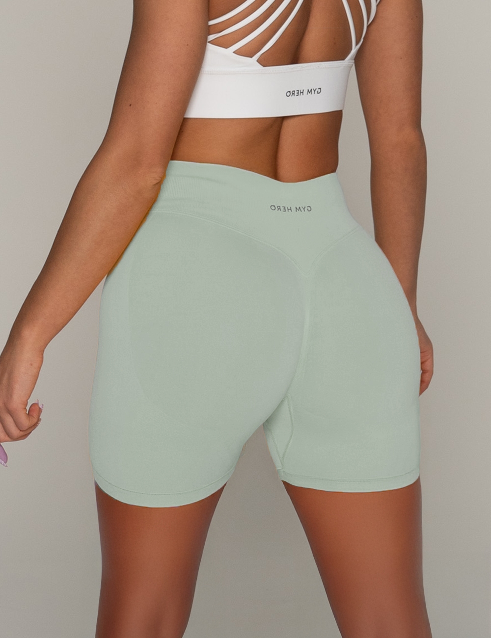 Szorty Bezszwowe Scrunch 2.0 Pistachio - Gymhero