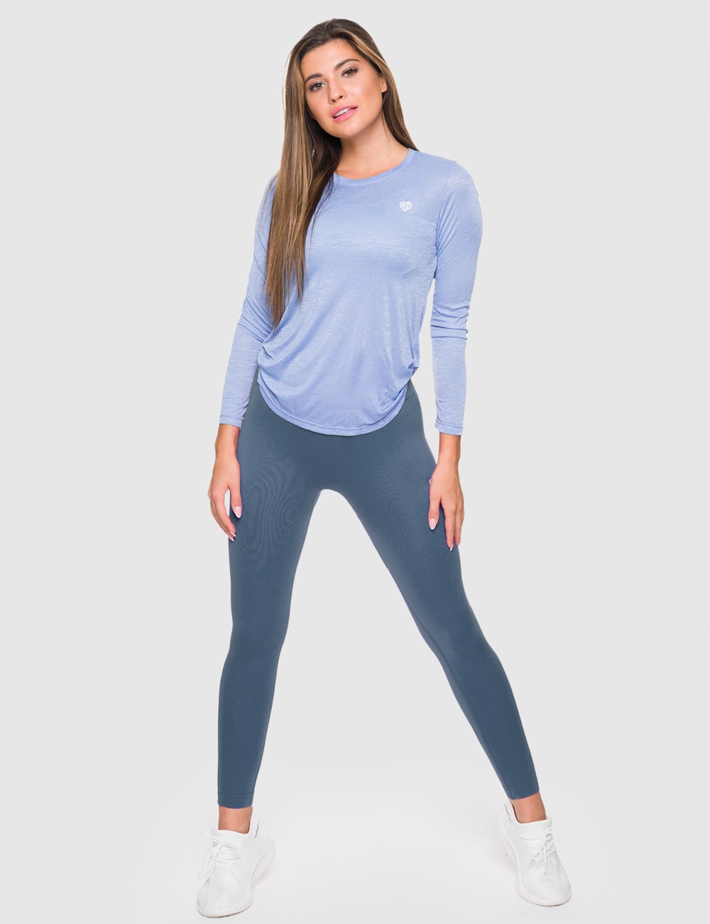 Legginsy Bezszwowe Scrunch Granatowe - Gymhero