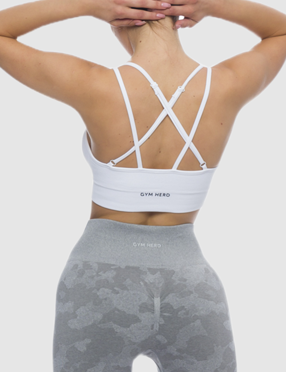 Stanik Sportowy Summer Vibe Biały - Gymhero