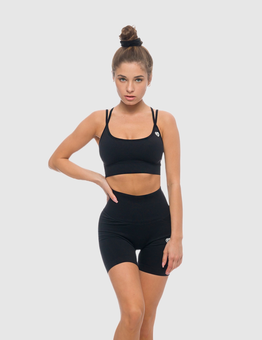 Stanik Sportowe Summer Vibe Czarny - Gymhero