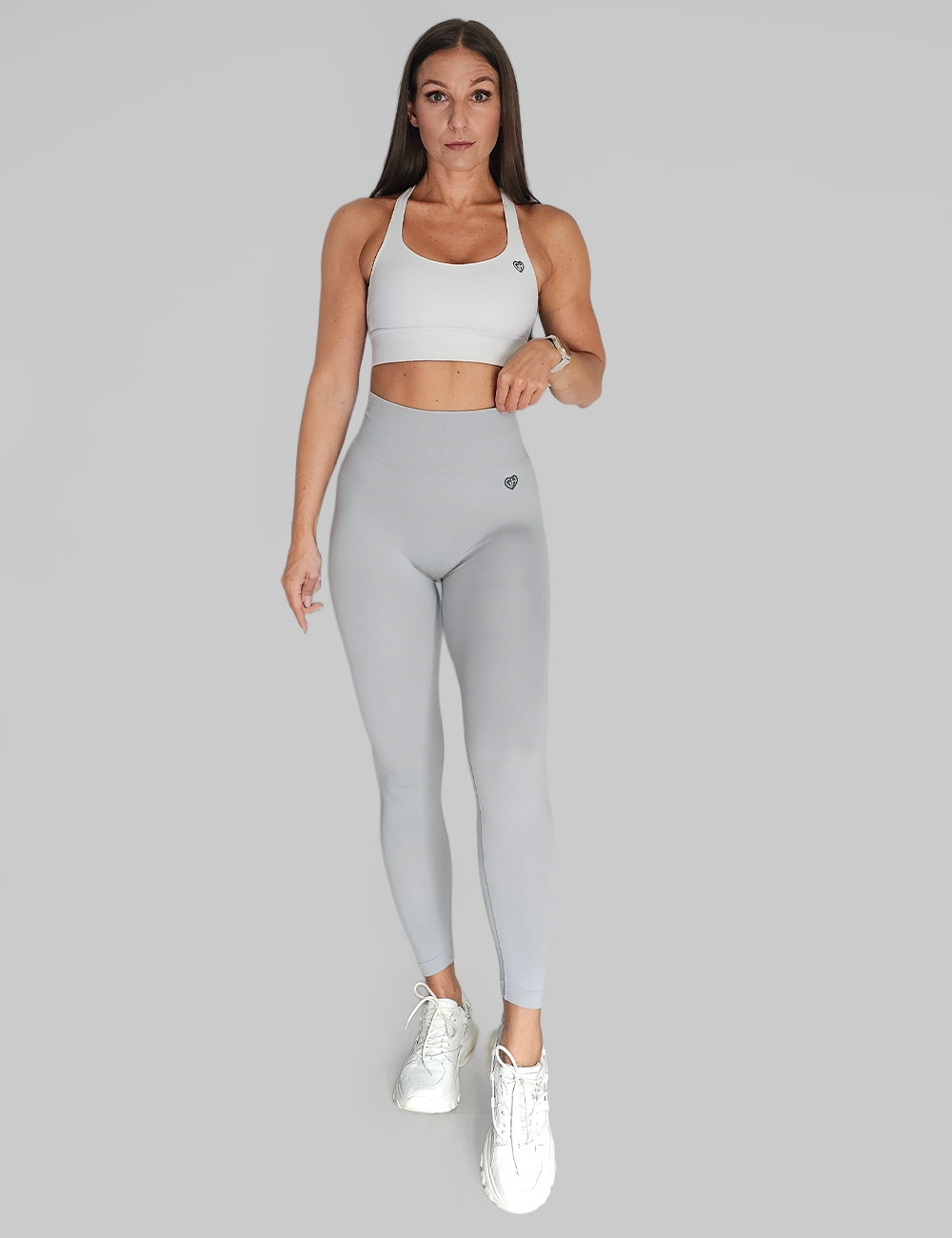 Legginsy Bezszwowe Scrunch Pro Szare - Gymhero
