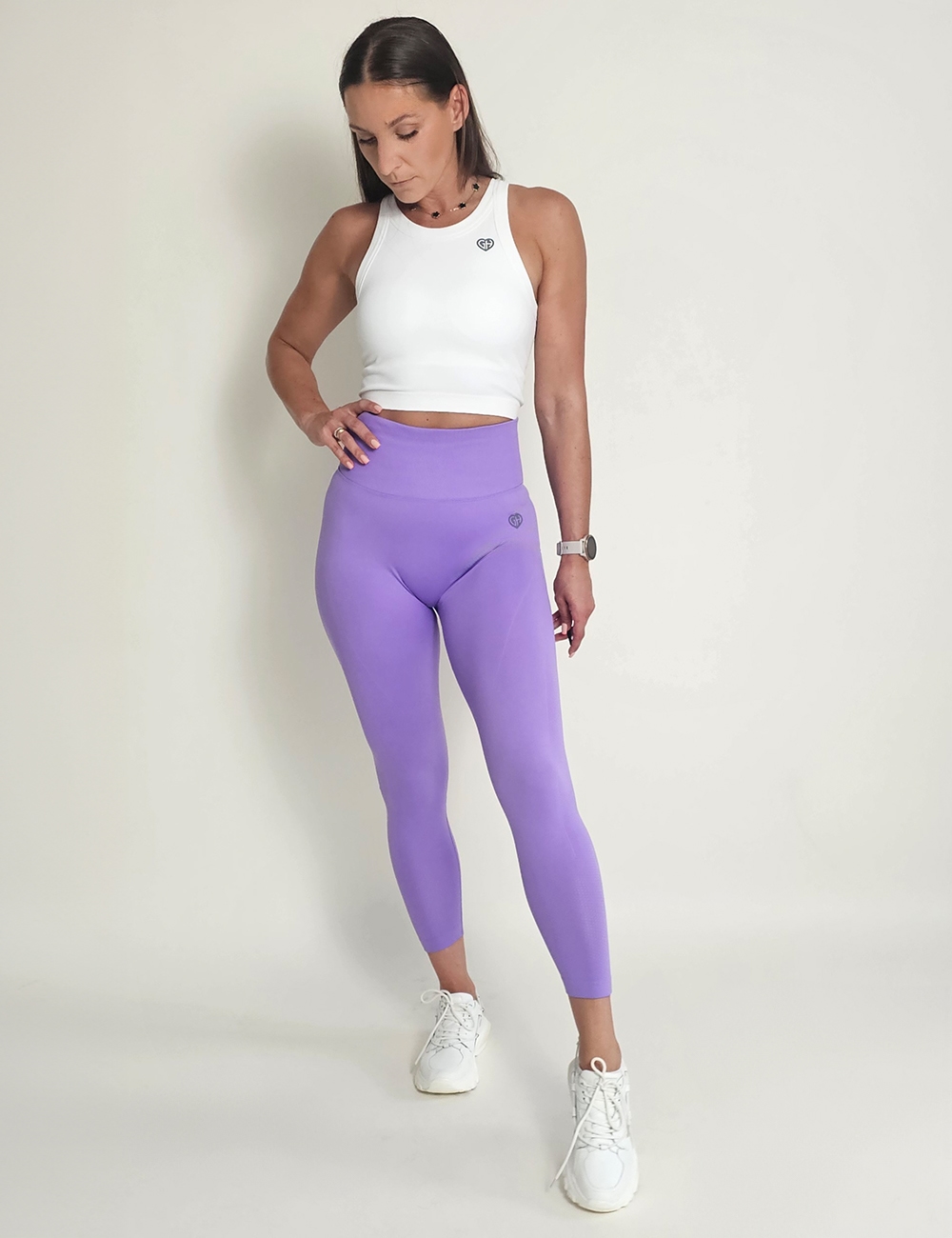 Legginsy Bezszwowe Pure Scrunch Lila - Gymhero