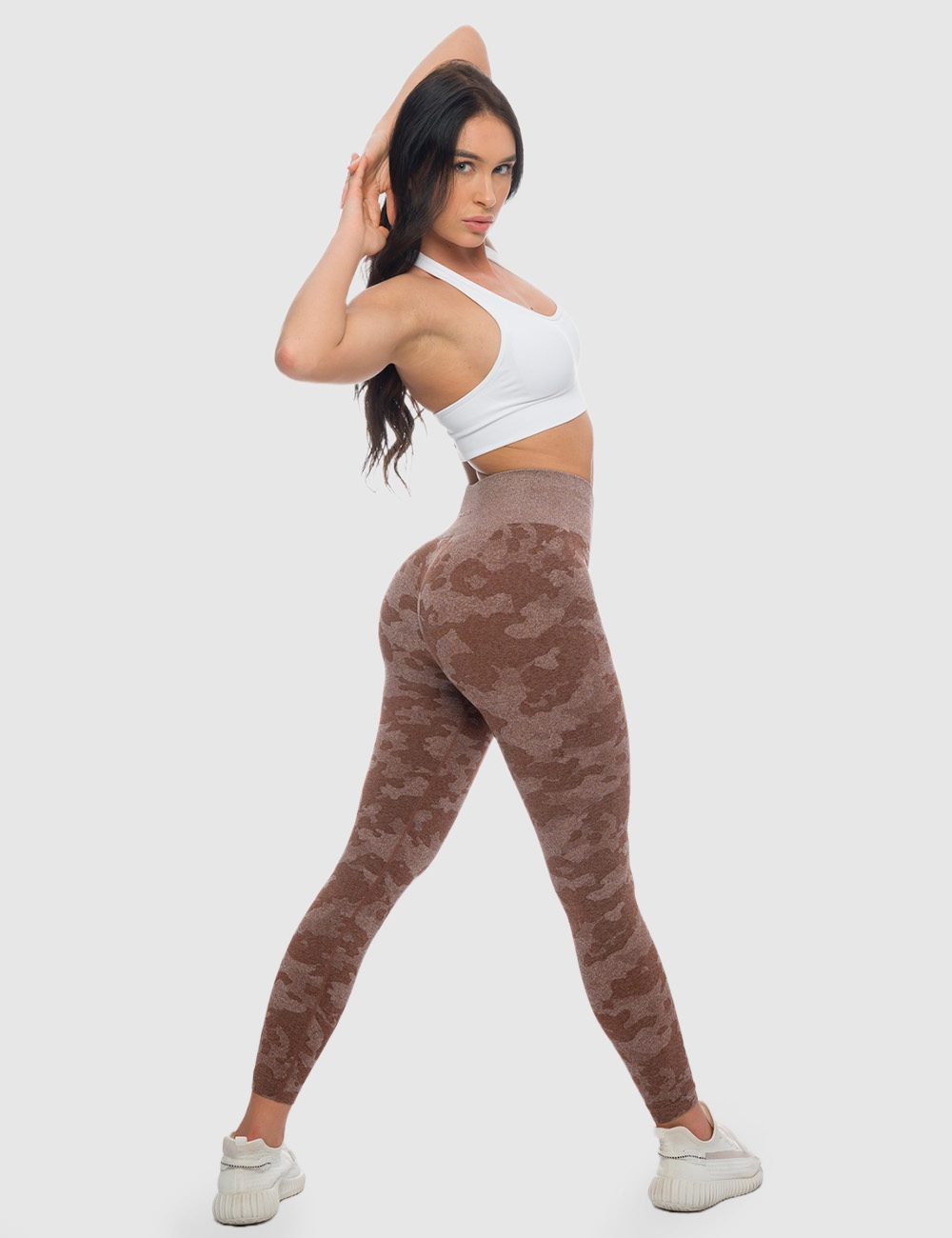 Stanik Sportowy Halter Biały - Gymhero