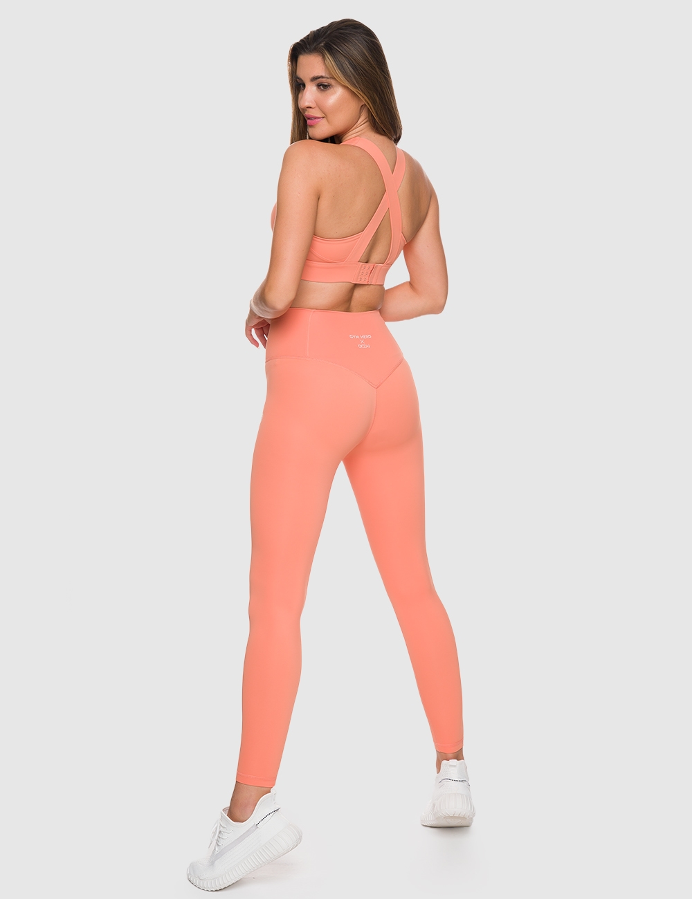 Legginsy Sportowe GHxQCZAJ Pomarańczowe - Gymhero
