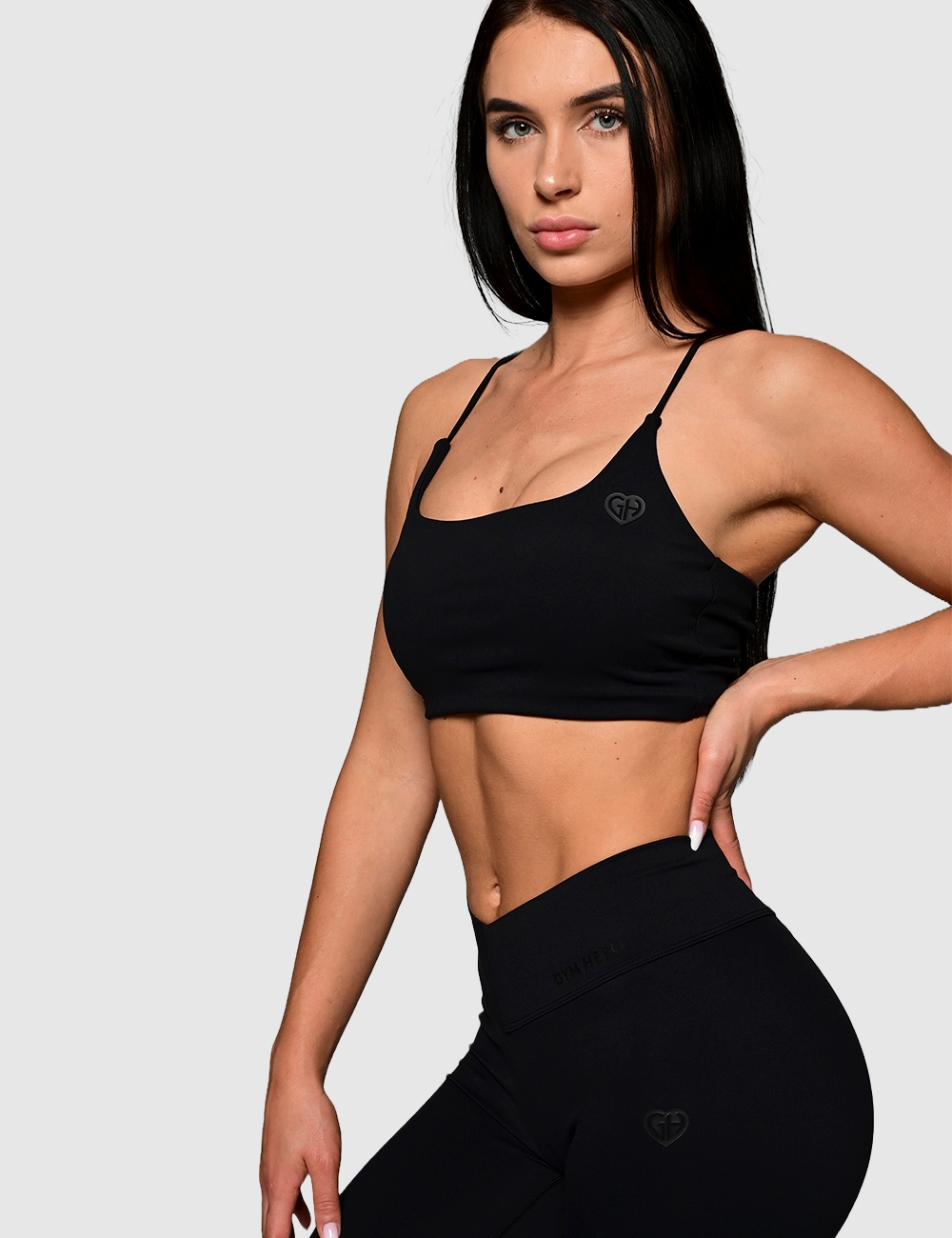 Stanik sportowy CHARM FIT czarny - Gymhero