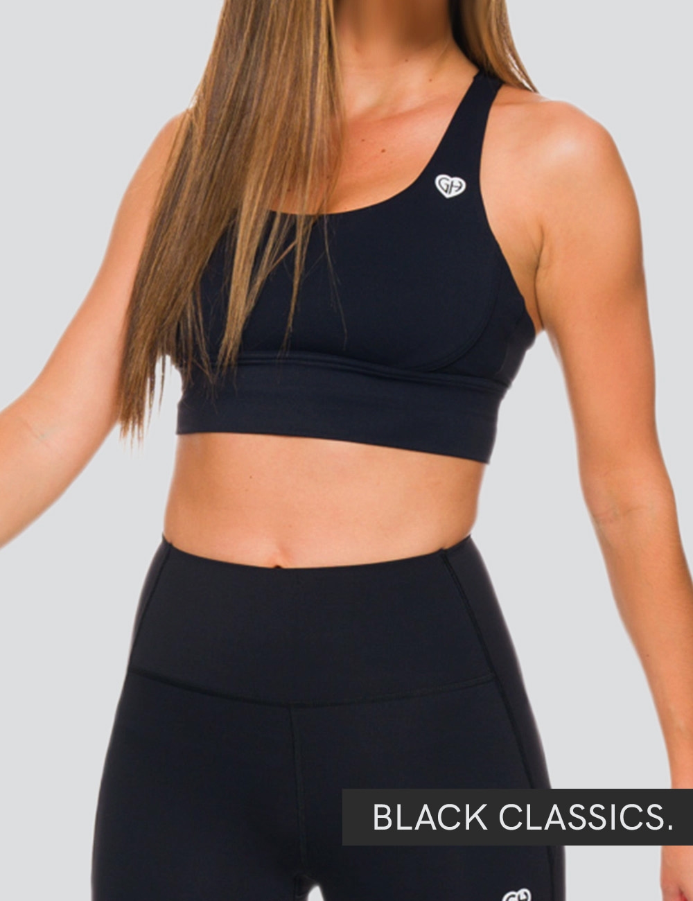 Stanik Sportowy ShapeIt Czarny - Gymhero