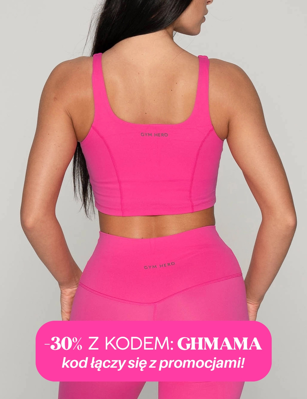 Stanik Sportowy Easy-One różowy - Gymhero