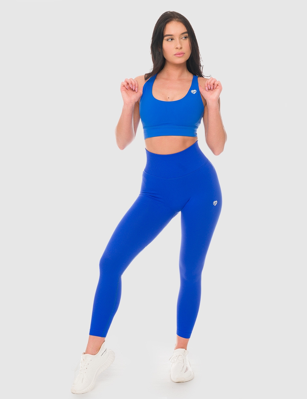 Legginsy Bezszwowe Scrunch Cobalt - Gymhero