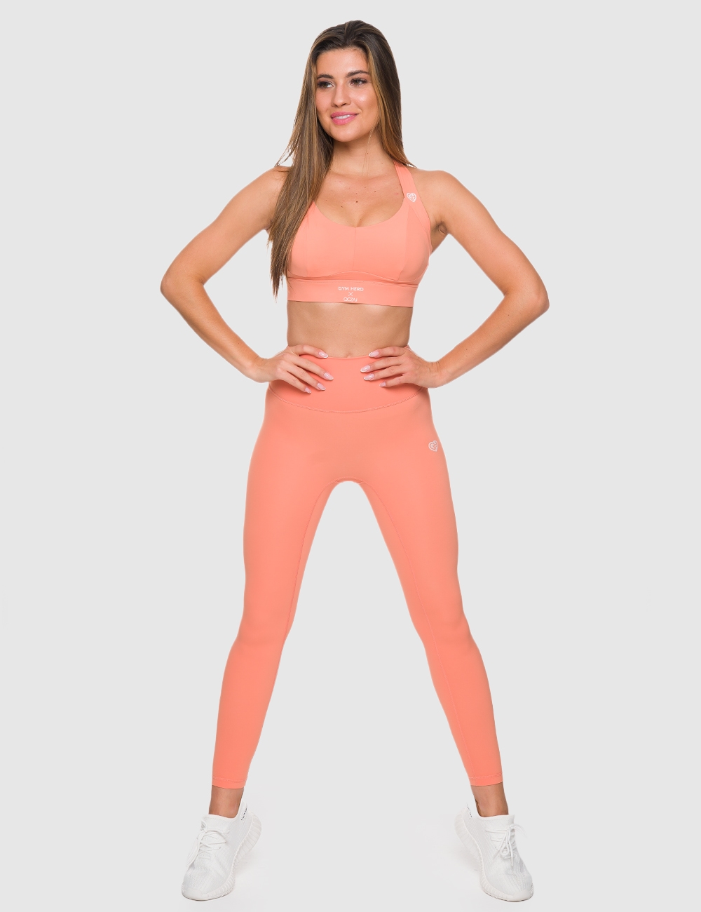 Legginsy Sportowe GHxQCZAJ Pomarańczowe - Gymhero