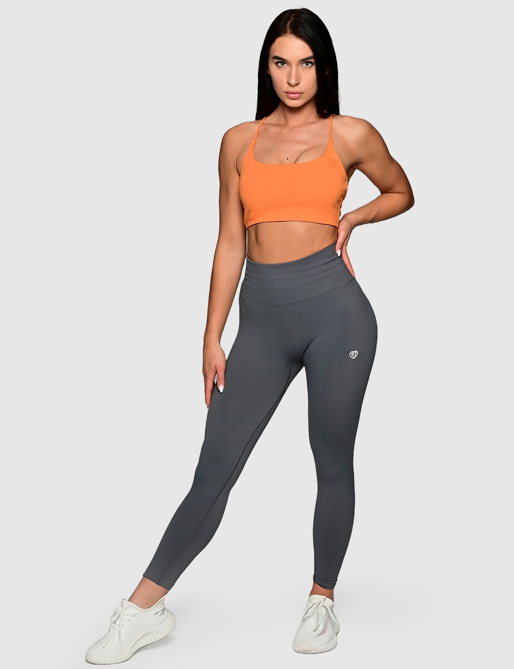 Stanik sportowy CHARM FIT pomarańczowy - Gymhero