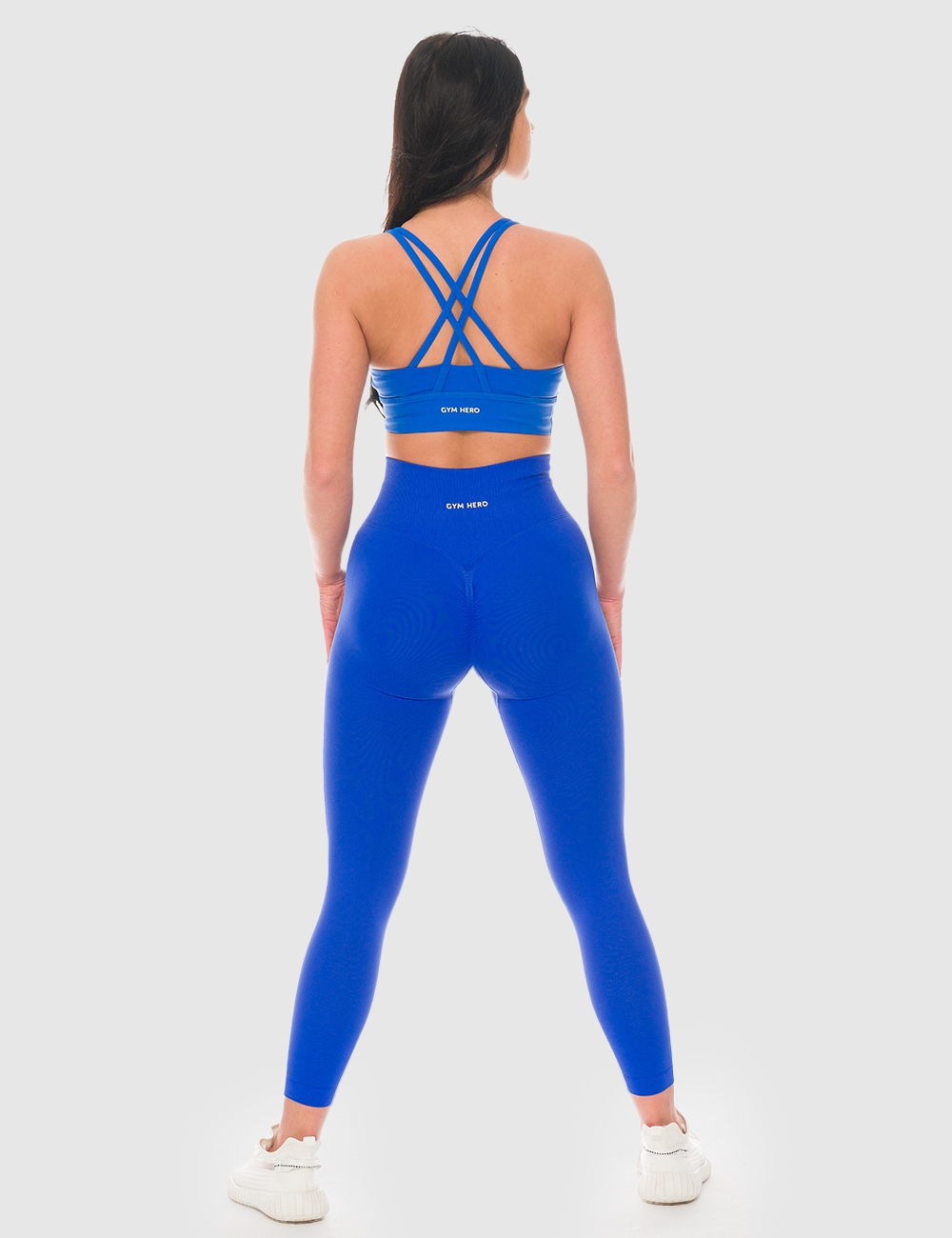 Legginsy Bezszwowe Scrunch Cobalt - Gymhero
