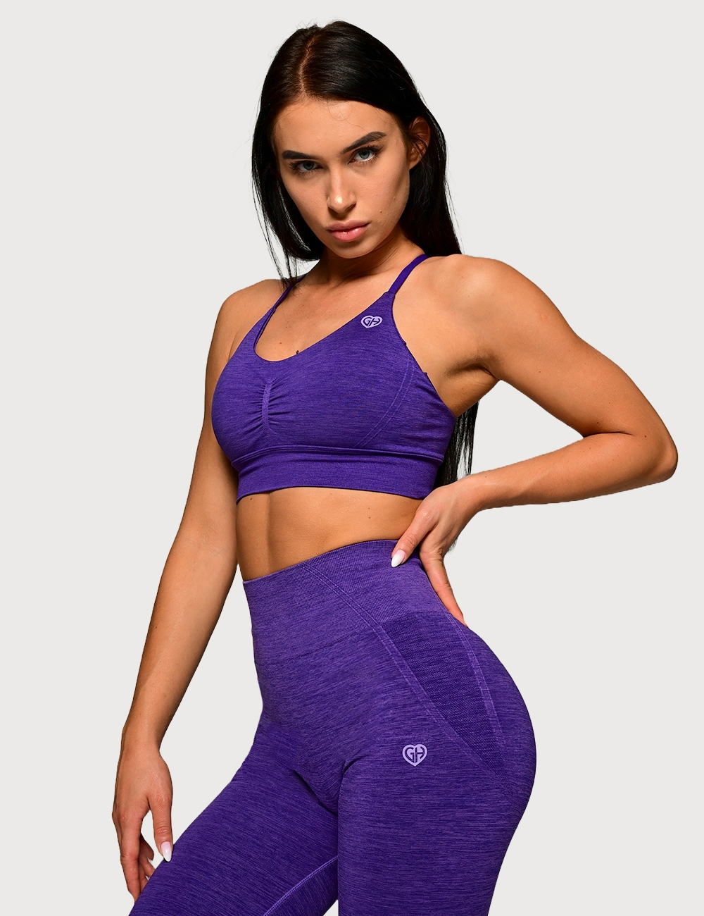Stanik Sportowy Allure Fit Fioletowy - Gymhero