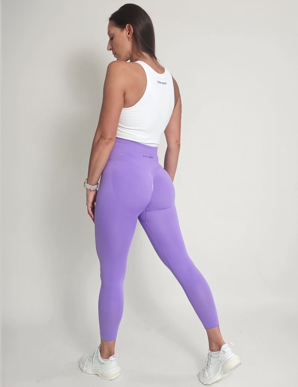 Legginsy Bezszwowe Pure Scrunch Lila - Gymhero