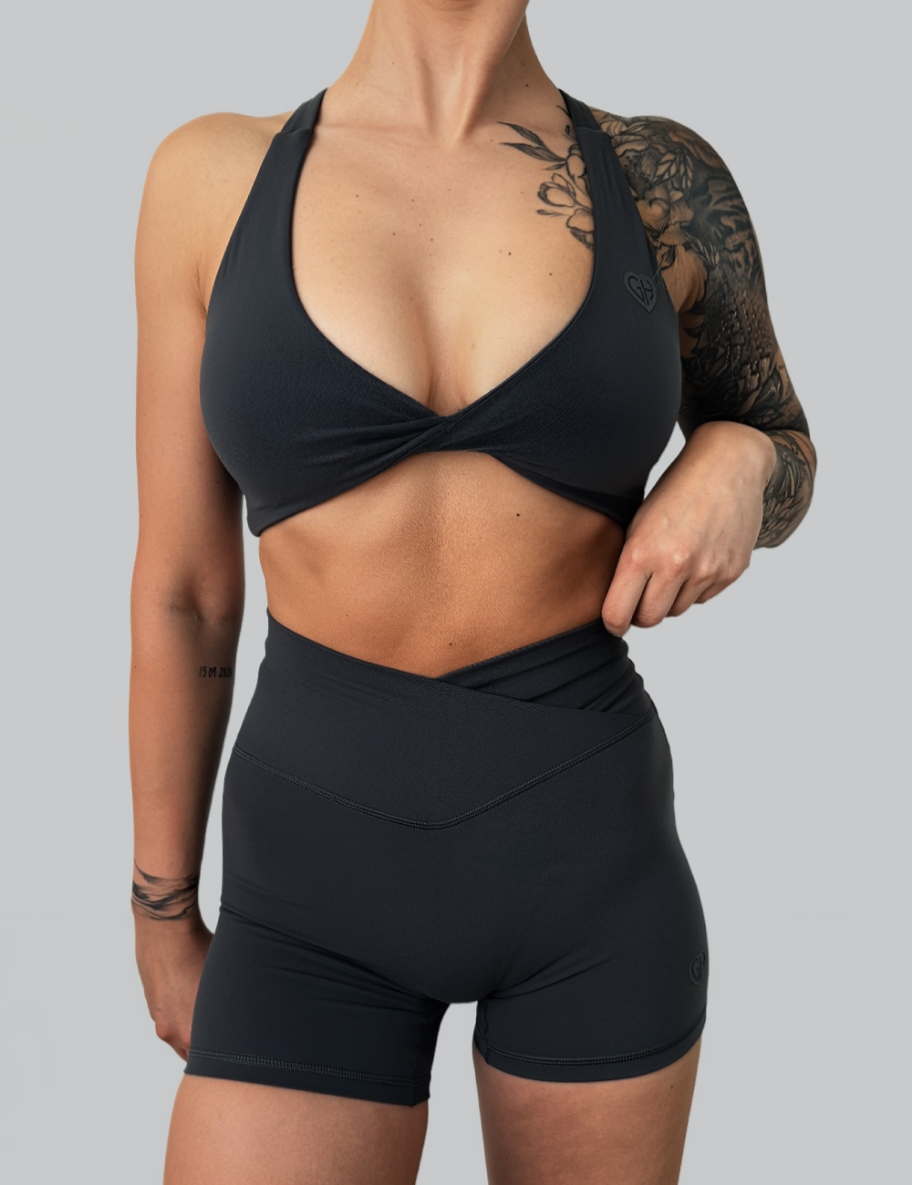 Szorty Sportowe Summer Twist Szare - Gymhero