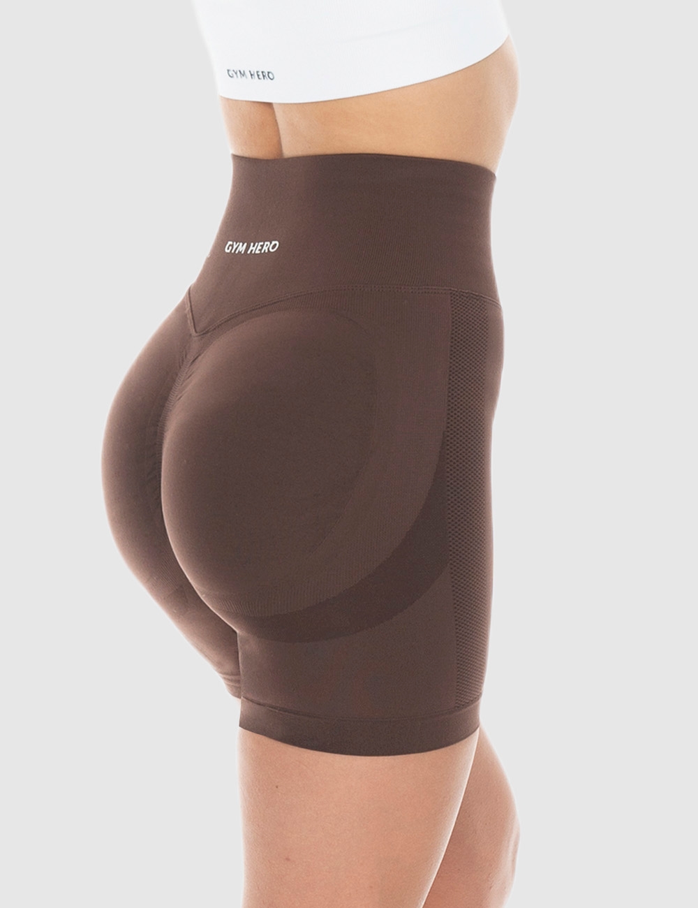 Szorty Scrunch Brązowe - Gymhero