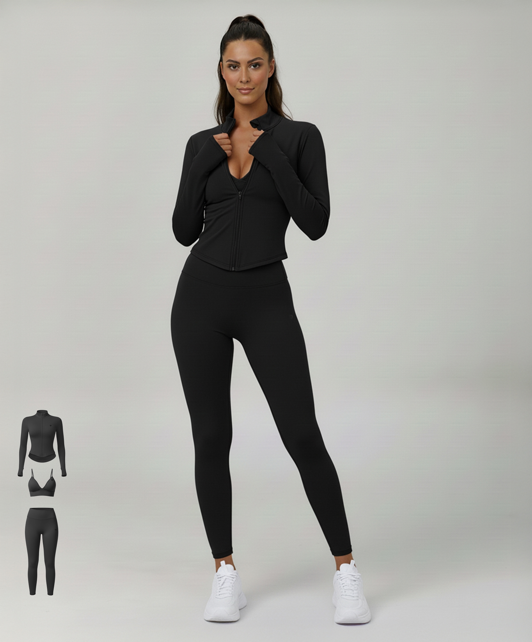 Zestaw Sportowy Flex Flow Czarny - Gymhero