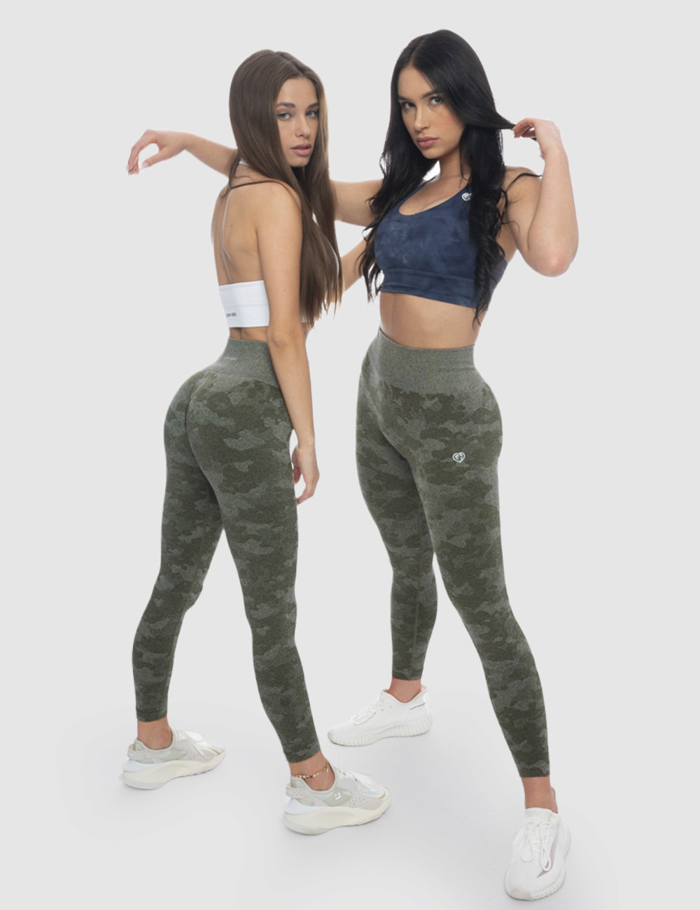 Legginsy Sportowe Gym Force Oliwkowe  - Gymhero