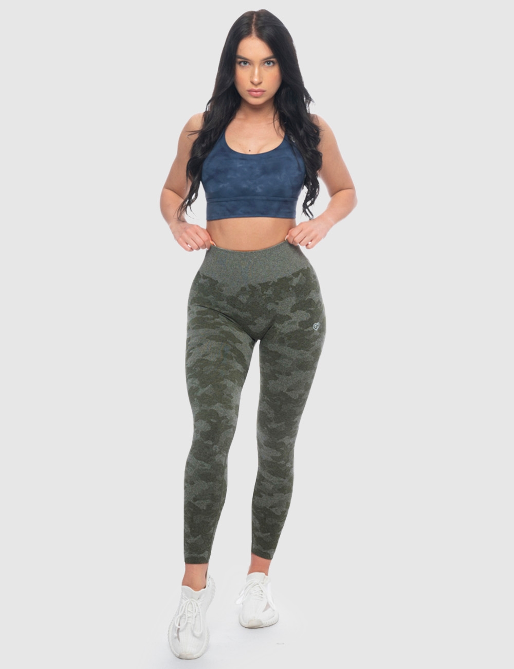 Legginsy Sportowe Gym Force Oliwkowe  - Gymhero