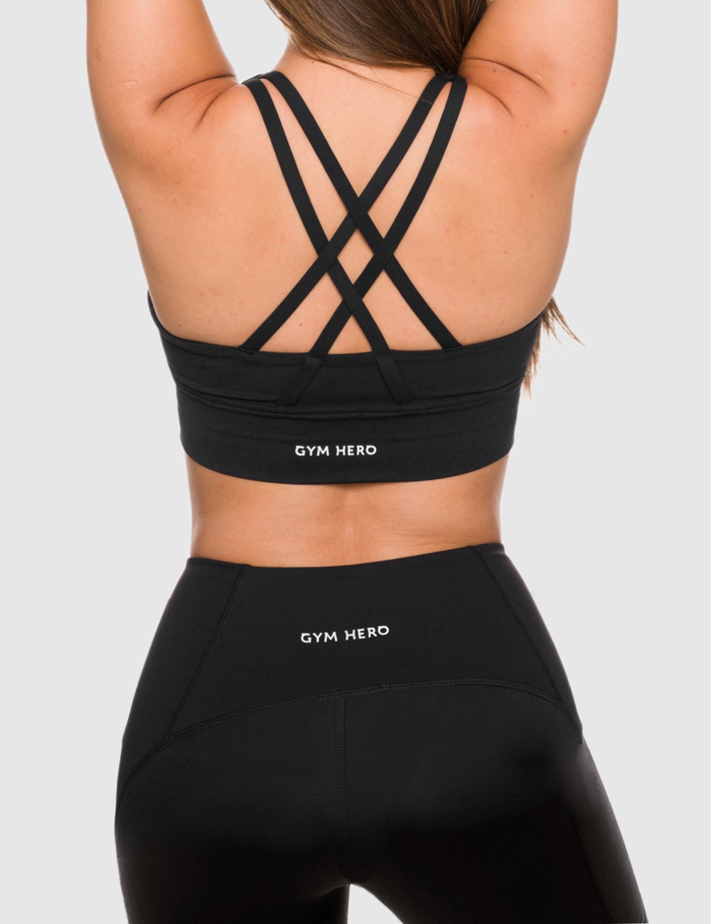 Stanik Sportowy Czarny - Gymhero