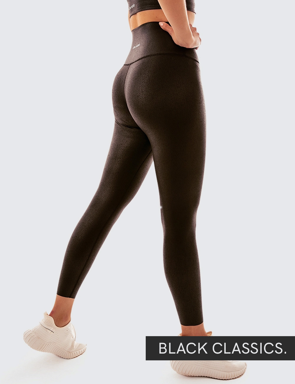 Legginsy Sportowe Gym Skin Czarne  - Gymhero