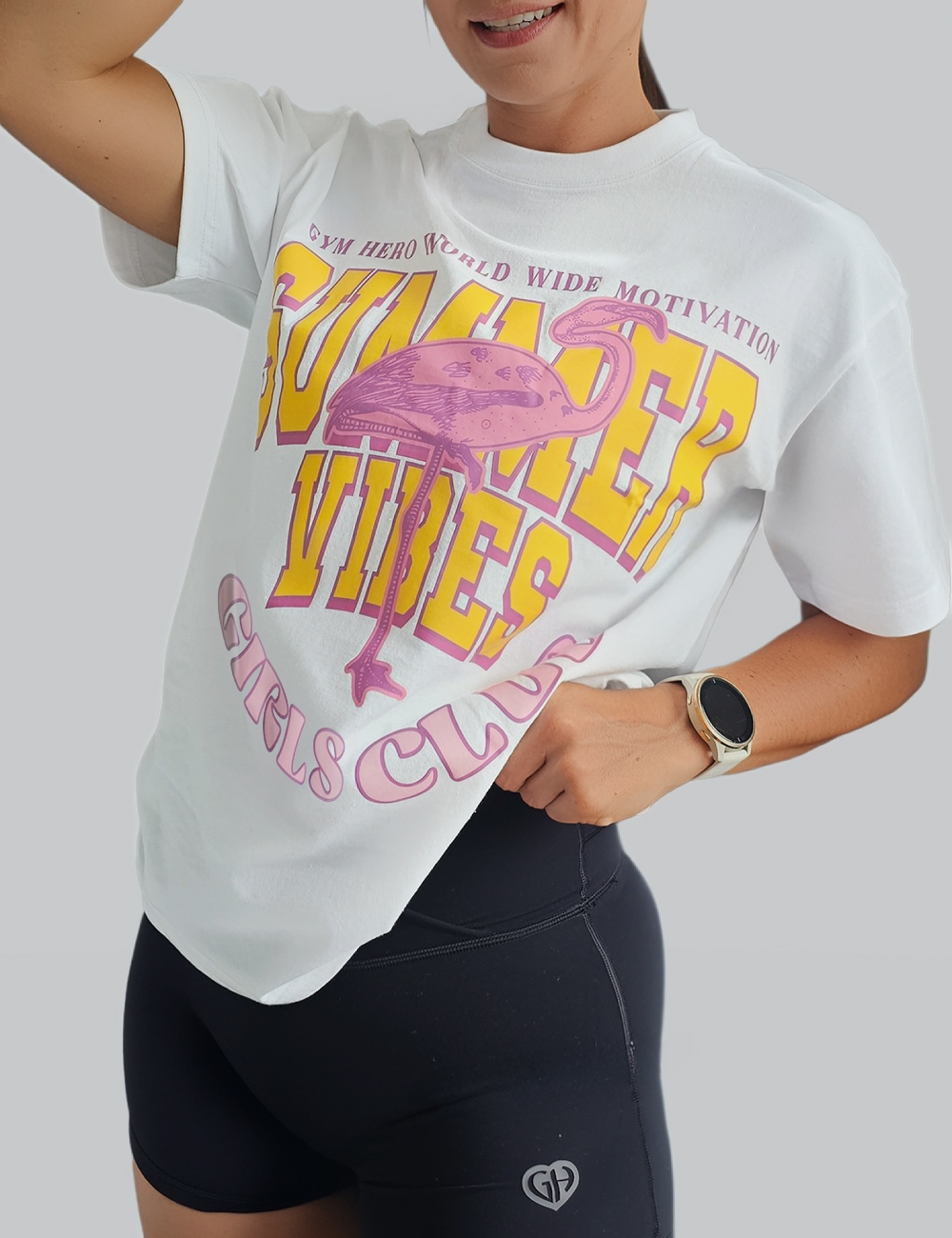 T-Shirt Gym Hero „SUMMER VIBES GIRLS CLUB” - Gymhero
