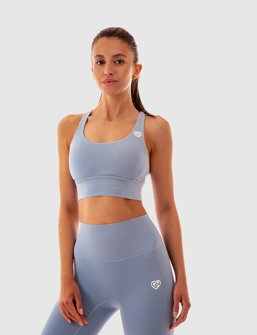 Legginsy sportowe z kieszonką Baby Blue - Gymhero