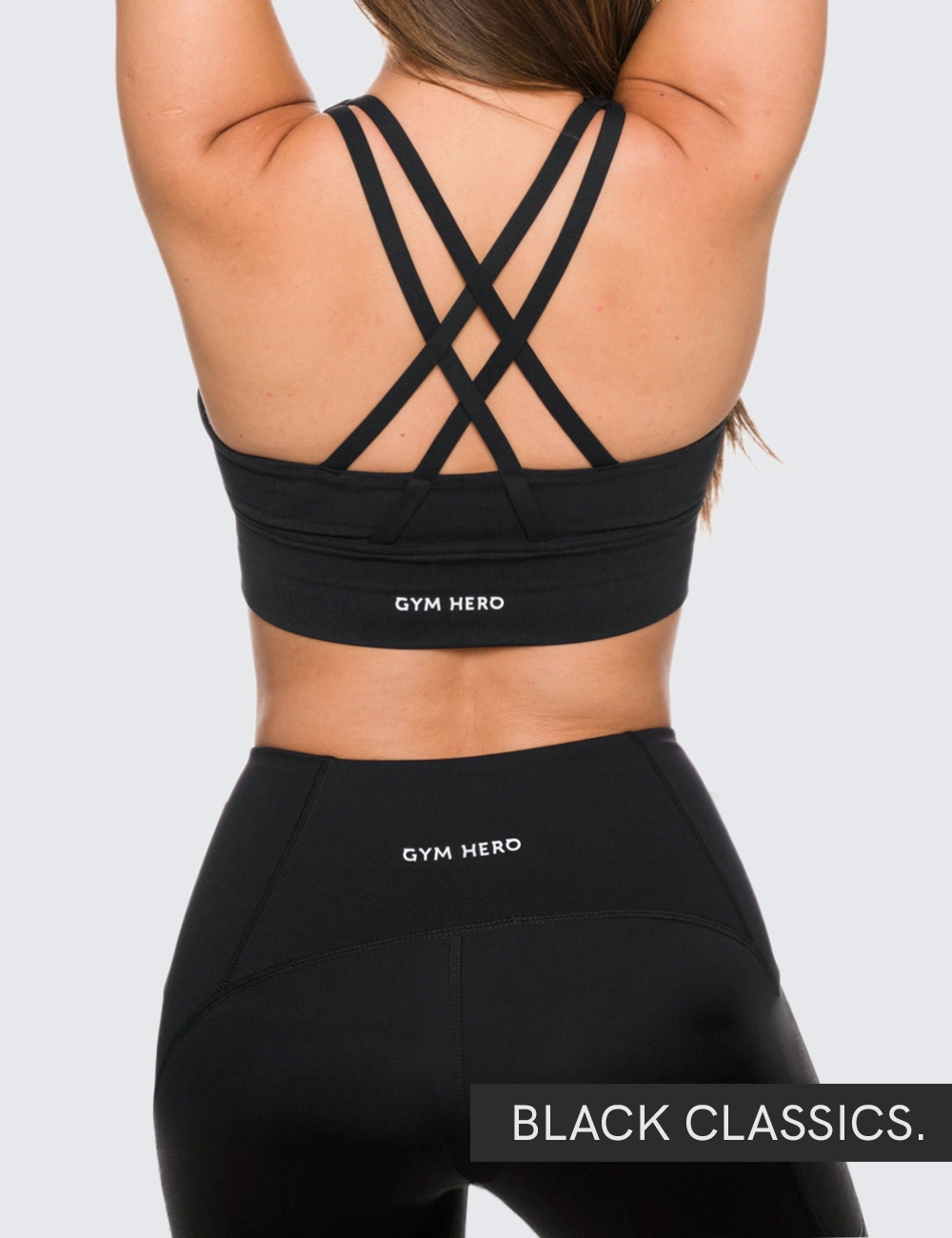 Stanik Sportowy Czarny - Gymhero