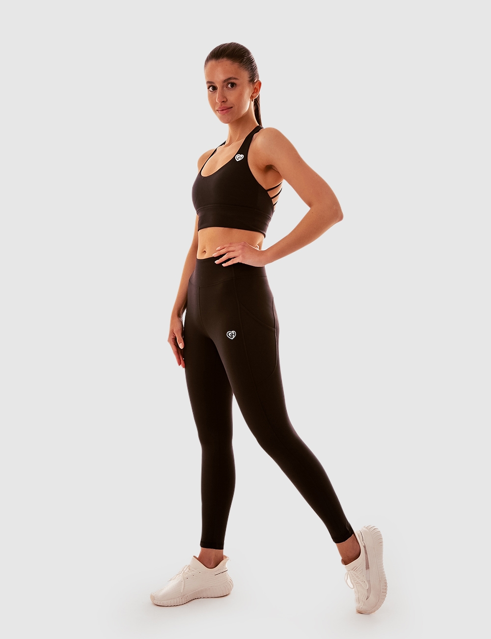Stanik sportowy Sexy Back Czarny - Gymhero