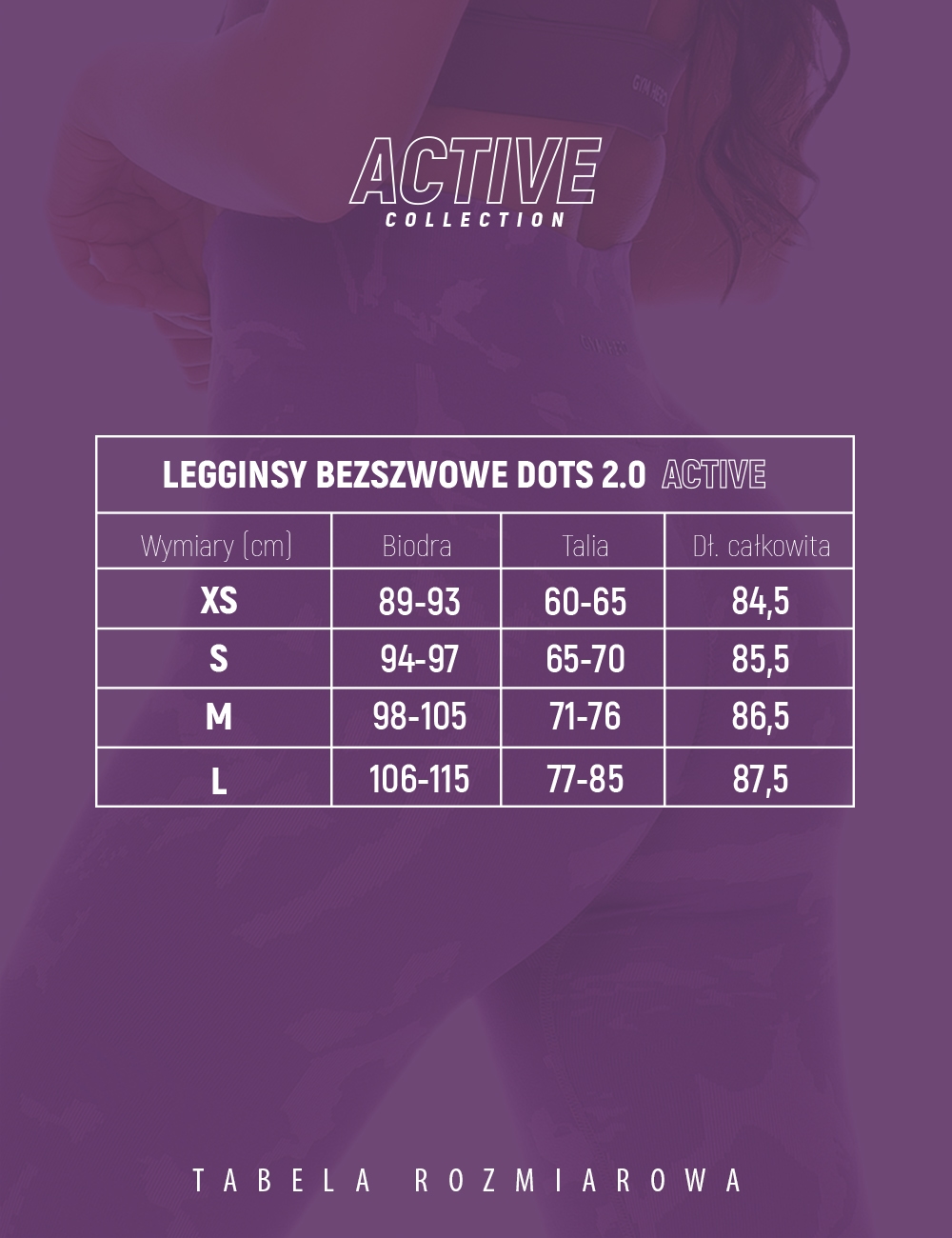 Legginsy sportowe Dots Fioletowe - Gymhero