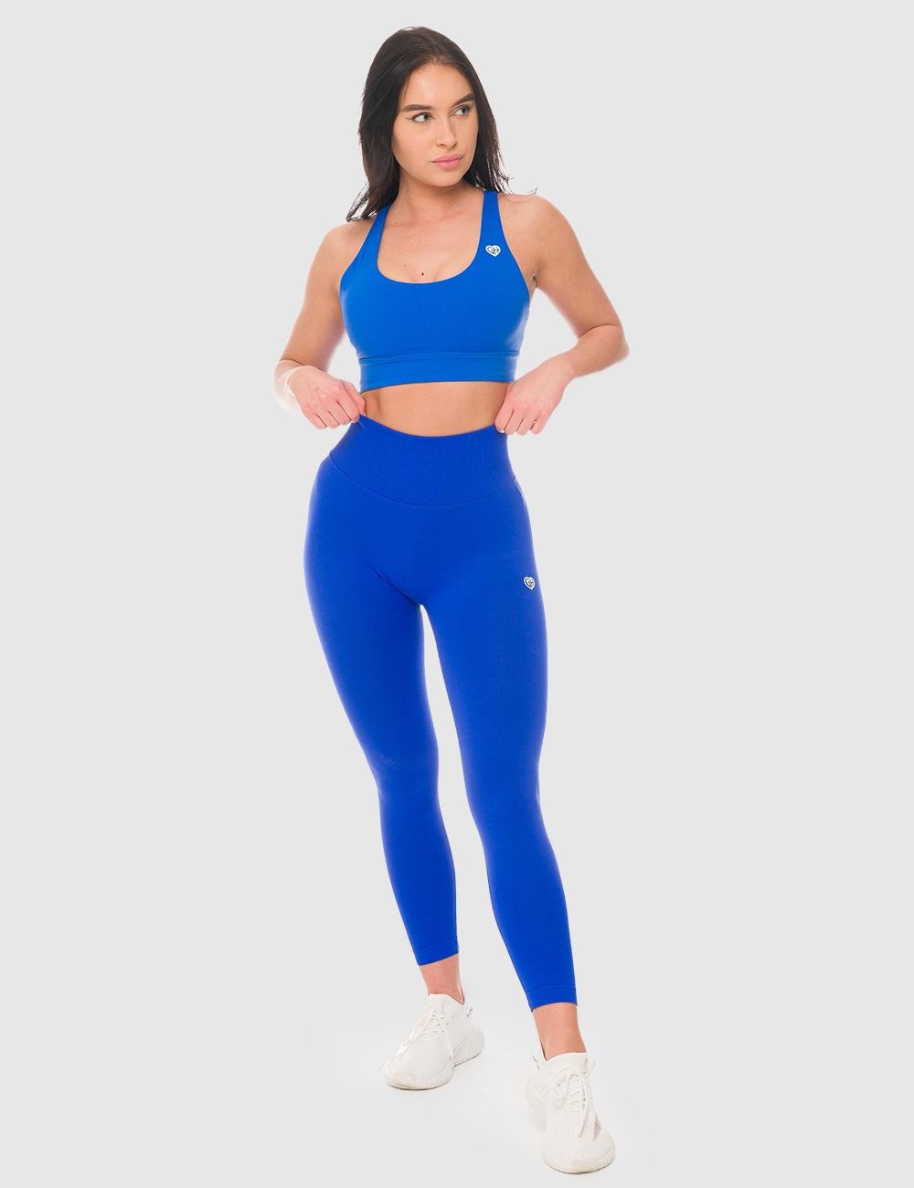 Legginsy Bezszwowe Scrunch Cobalt - Gymhero