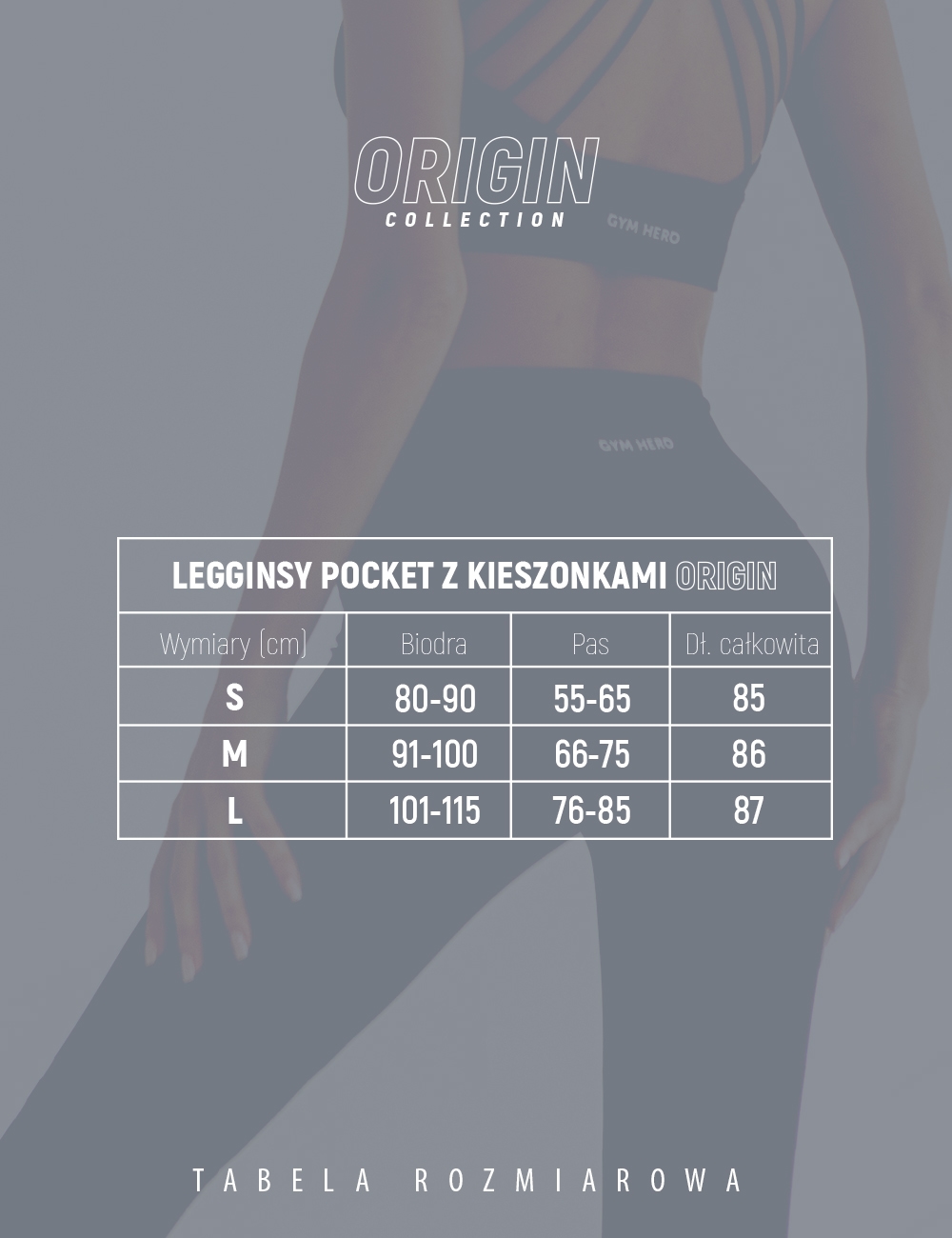 Legginsy Pocket z kieszonkami Czarne - Gymhero