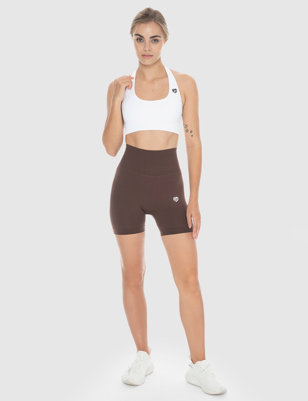 Szorty Scrunch Brązowe - Gymhero