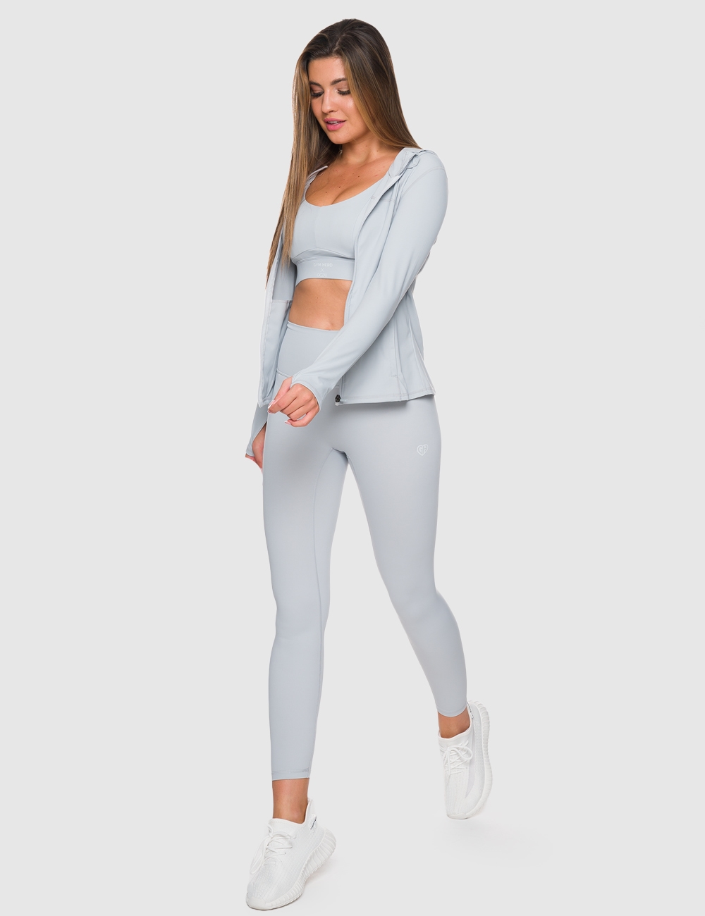 Legginsy Sportowe GHxQCZAJ Szare - Gymhero